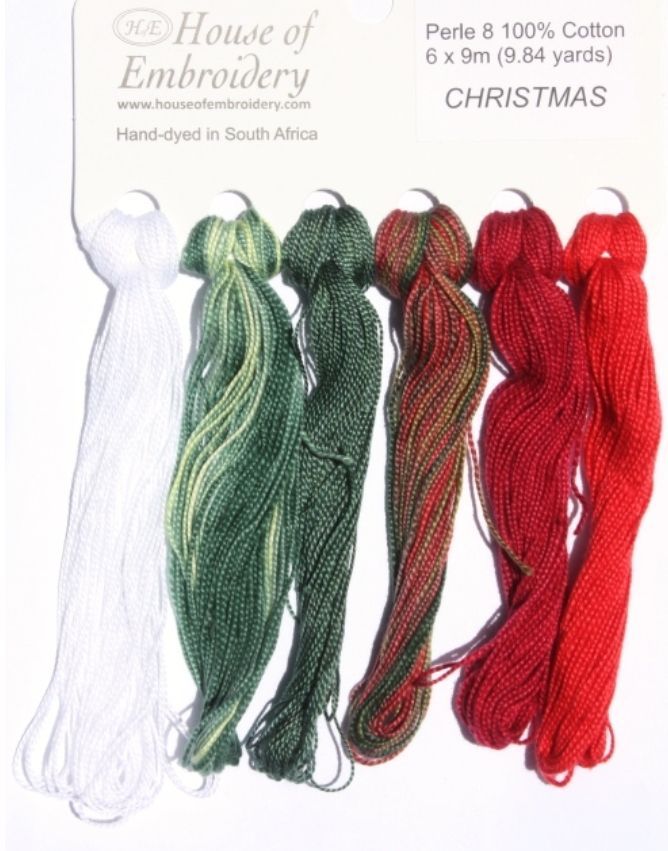 House of Embroidery 6 Thread Card. 6 x Perle #8 Threads per card. House of Embroidery 6 Thread Card. 6 x Perle #8 Threads per card.