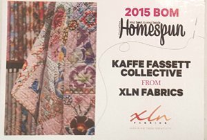 Kaffe Fassett Homespun BOM 2015 Quilt Kit