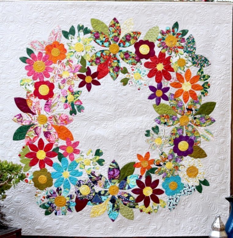 Flowering Wreath Quilt Template Pack