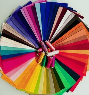 100% Wool Felt Starter Pack 10pc measuring Approx 10cm x 20cm. Random colours