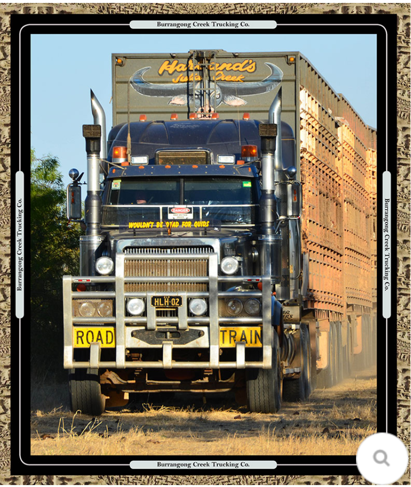 Road Train Panel - Julia Creek Cattle Carrier - on Special 50% OFF