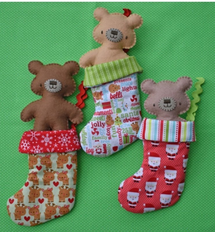 Beary Christmas Pattern Card