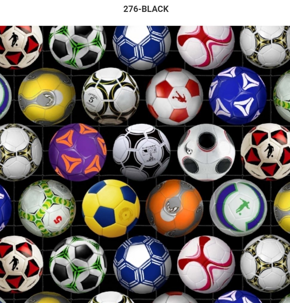 ES276 - Soccer Balls on Black