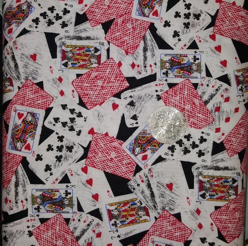Playing Cards on Black
