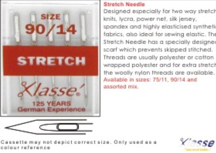 Klasse Stretch Sewing Machine Needles