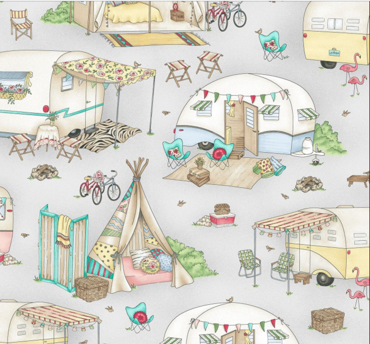 Roam Sweet Home - Large Caravans on Grey
