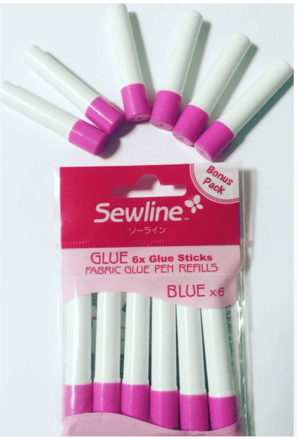 Sewline Glue Pen Refills Blue NEW LARGER 6 pack