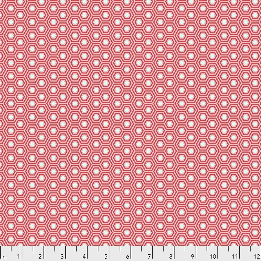 Tula Pink True Colors Hexie PWTP151.FLAMINGO