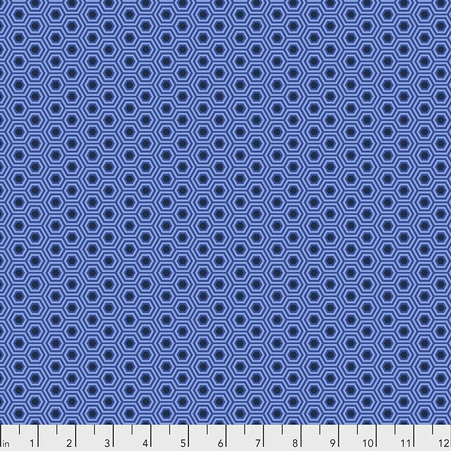 Tula Pink True Colors Hexie PWTP151.DEEP SEA