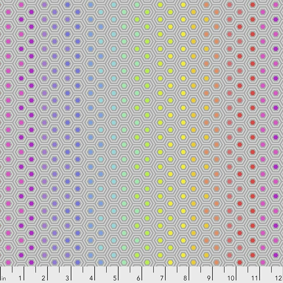 Tula Pink True Colors Hexie PWTP151.DOVE