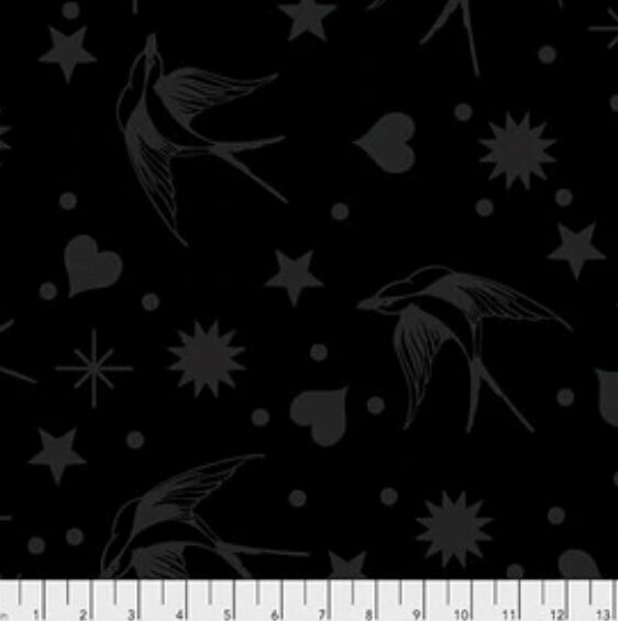 Tula Pink Linework Fairy Flakes PWTP-Ink