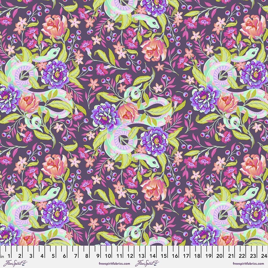 ROMA Tula Pink Moon Garden Hissy Fit PWTP196 Dusk 4.8m
