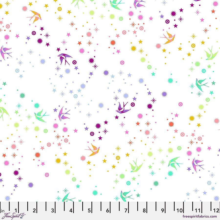 Tula Pink True Colors Fairy Dust PWTP133.WHITE