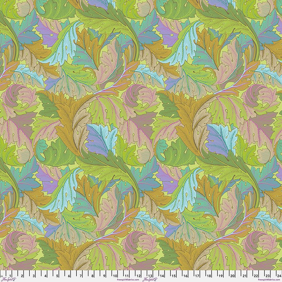 Kaffe and Morris & Co Cotton PWKW006 Acanthus Jade