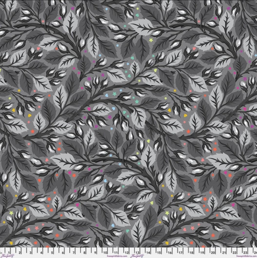 Tula Pink Graywork 108" Backing Nip in the Bud QBTP020.SHADOW