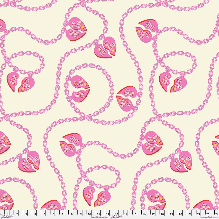 Tula Pink Besties Big Charmer Backing QBTP015 Blossom - 2.74m WIDE SPECIAL HALF PRICE