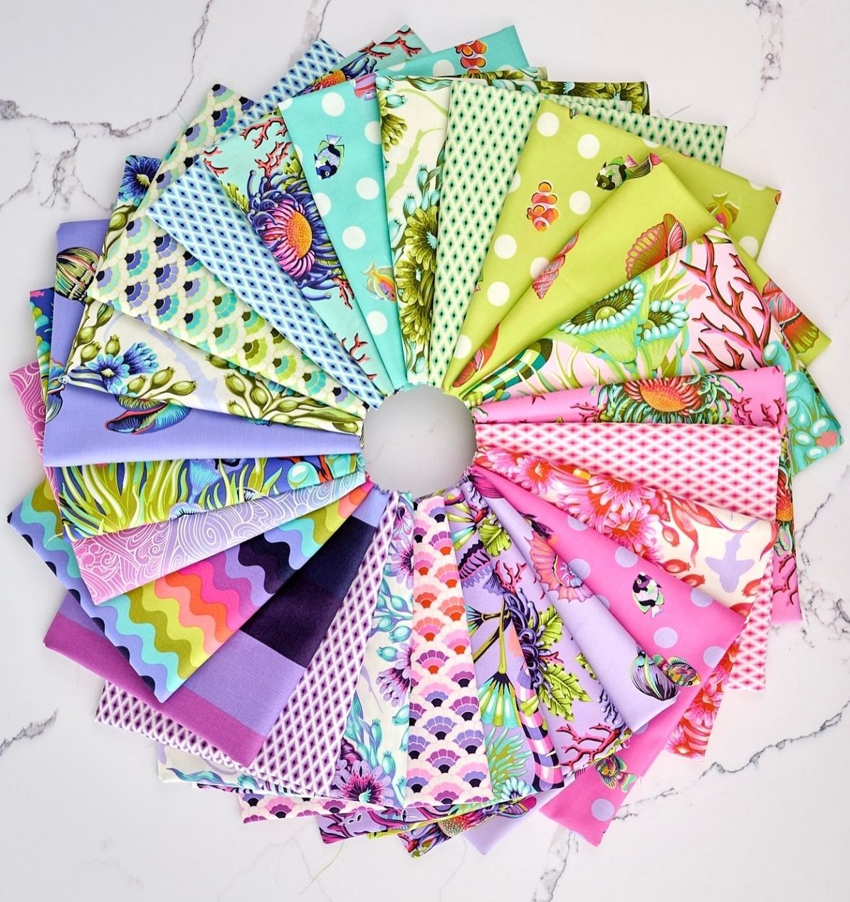 Tula Pink Floral Reef Fat Quarter Full Range 25pieces