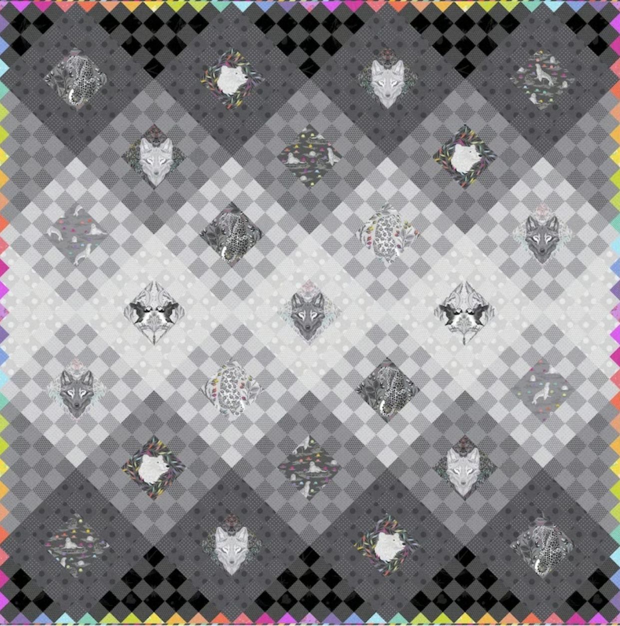 Tula Pink Graywork Fade to Gray Quilt Kit RRP $620  REDUCED TO $570