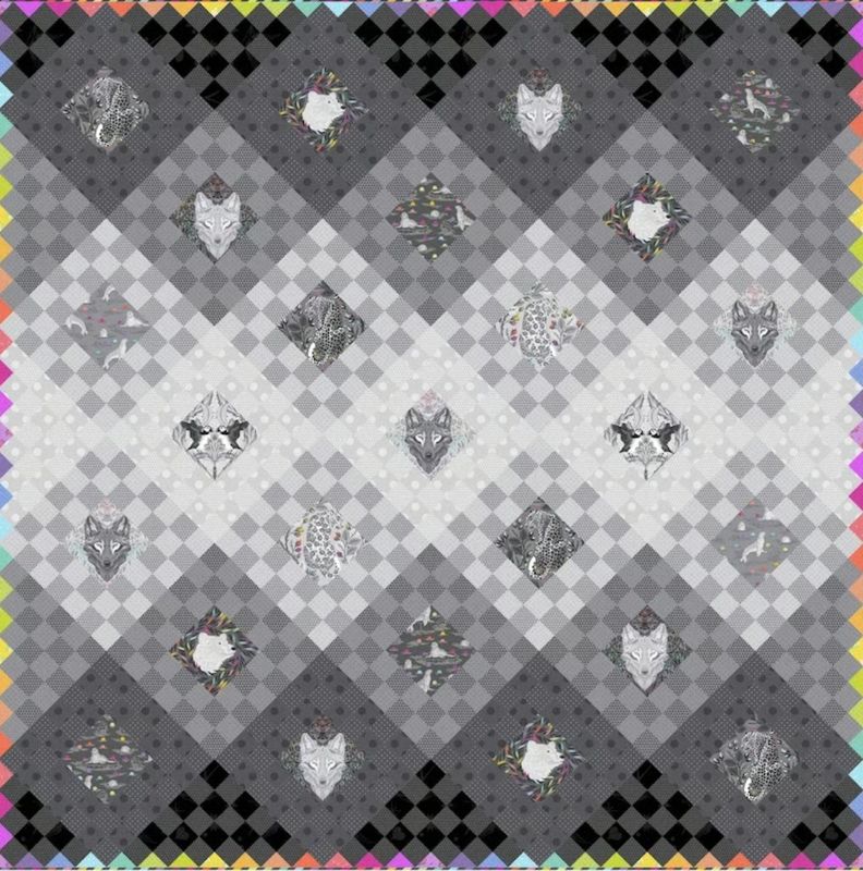 Tula Pink Graywork Fade to Gray Quilt Kit RRP $620  REDUCED TO $570