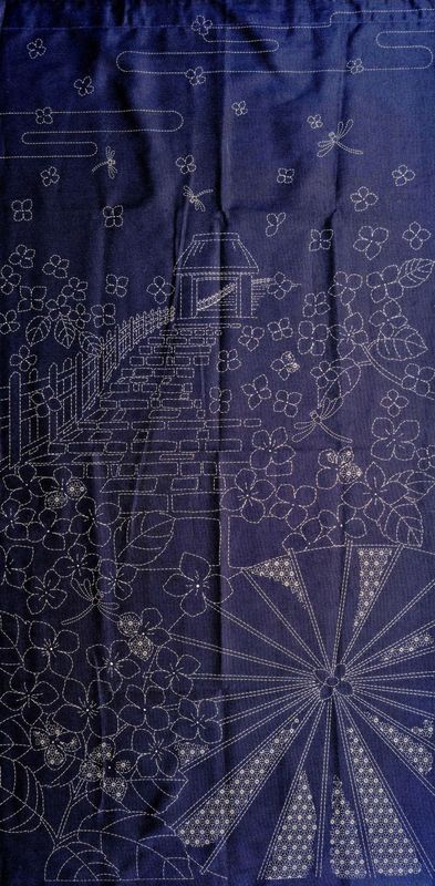 Sashiko Panel HM-56 Spring Stroll