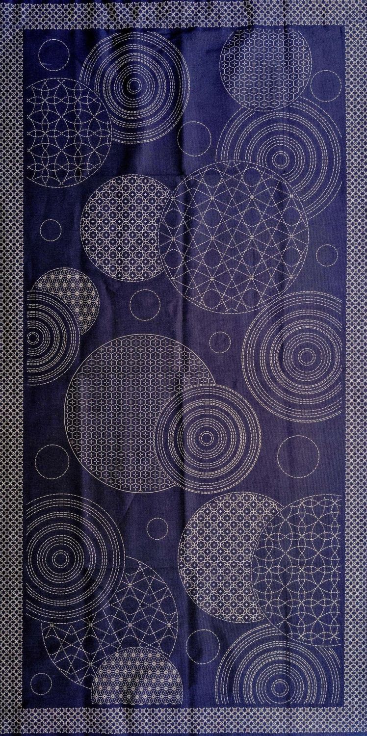 Sashiko Panel HM-58 Circle Sampler
