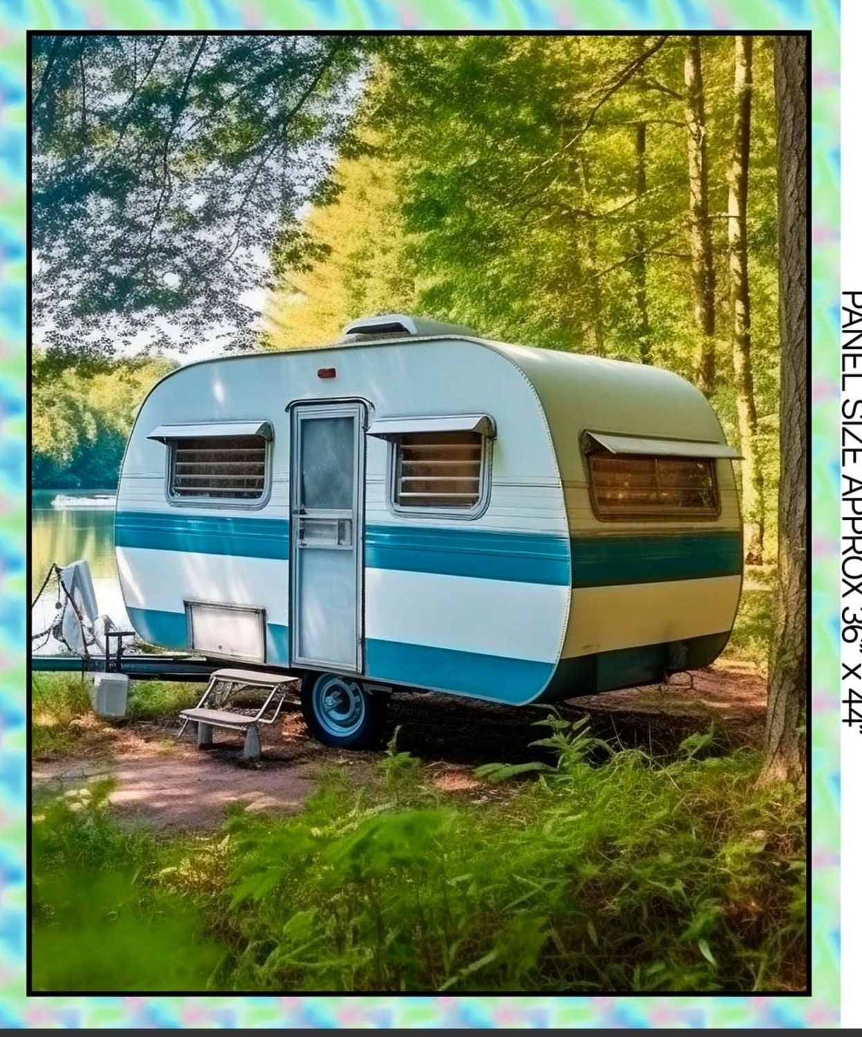 Retro Caravan Panel 36" × WOF