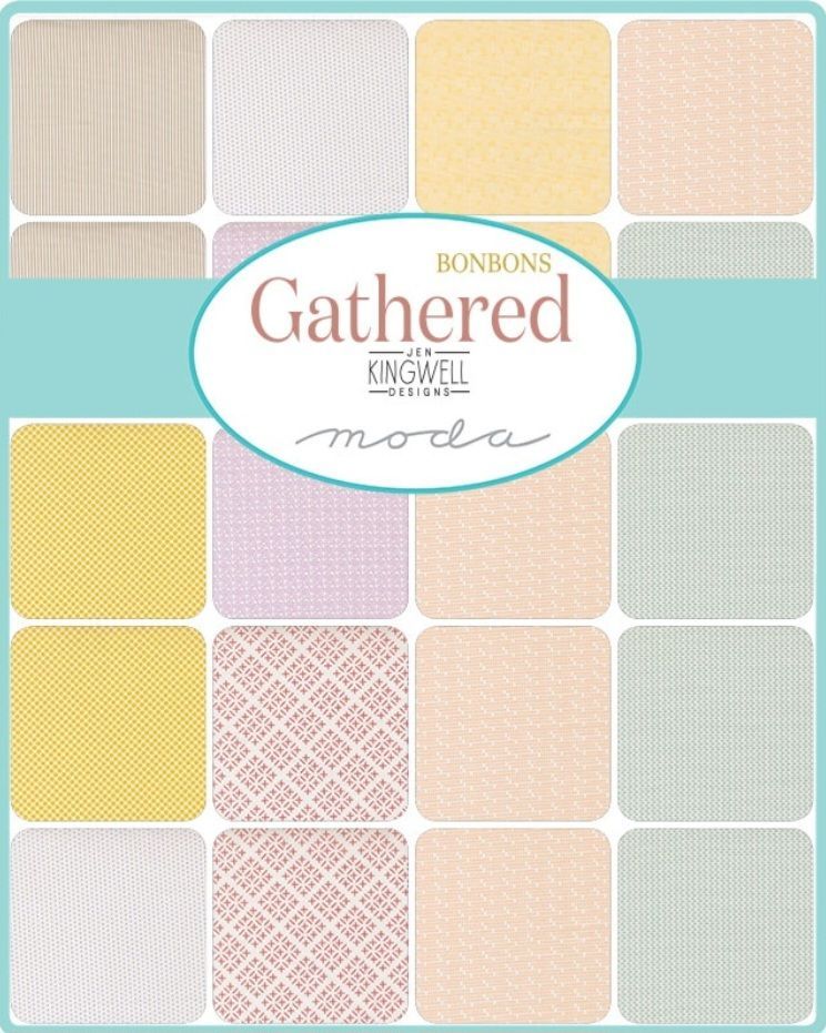 Jen Kingwell Gathered Bonbons 8 piece Fat Quarter Pack 50cm x 55cm each. 1 of each fabric per pack Jen Kingwell Gathered Bonbons 8 piece Fat Quarter Pack 50cm x 55cm each. 1 of each fabric per pack