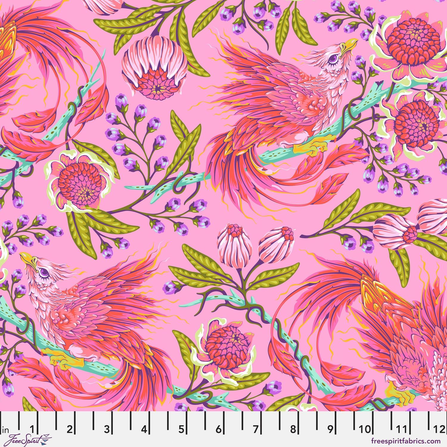 Tula Pink Legendary PWTP281 Hot Wings - Wild Orchid