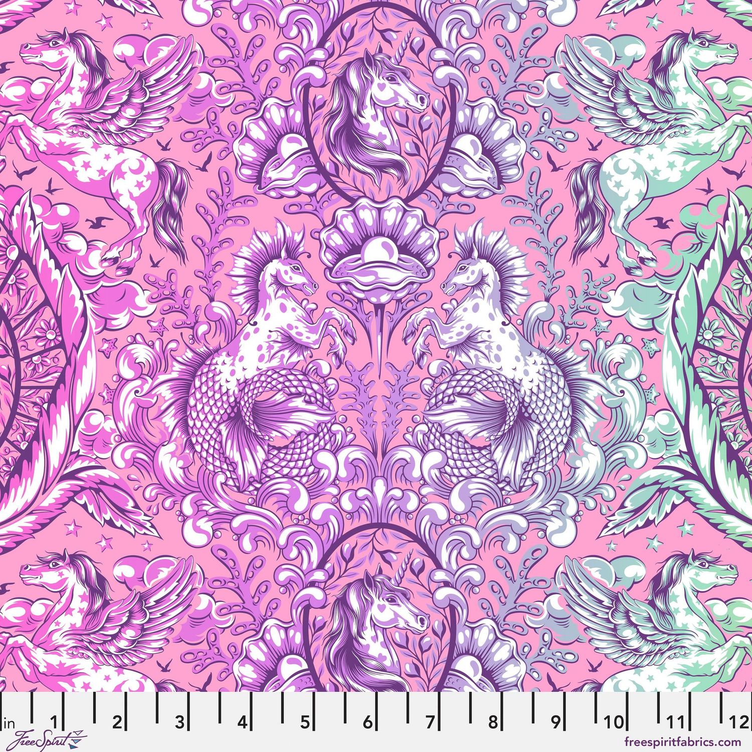 Tula Pink Legendary PWTP284 Pony Tales - Wild Orchid