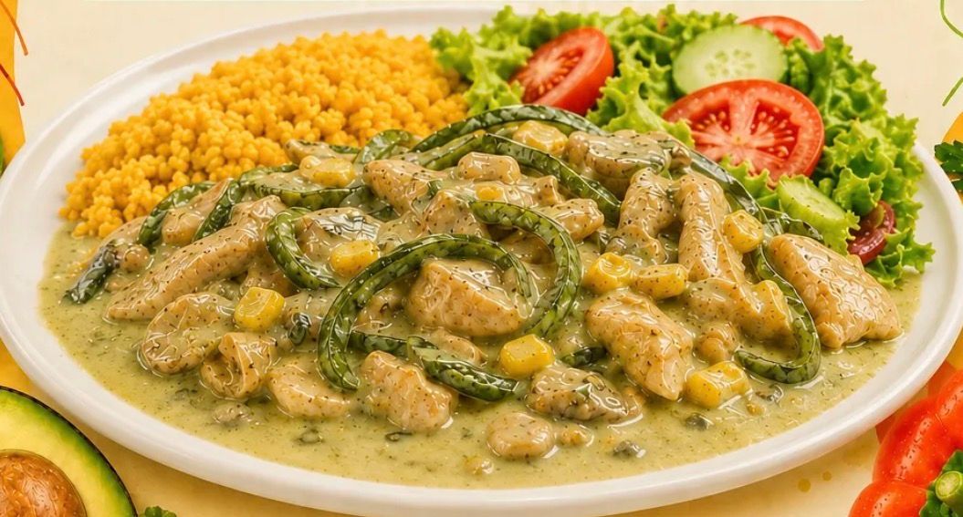 Pollo en salsa de setas
