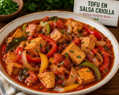 Estofado de tofu