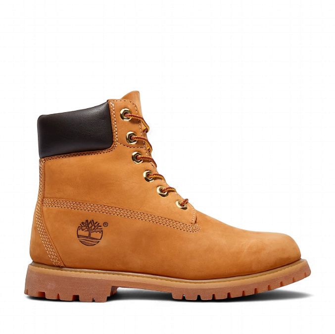 Timberland Women's Iconic 6" Waterproof Work Boot, Colour: Brown, Size: 7.5