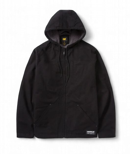 CAT Hooded Sherpa Lined Jacket
