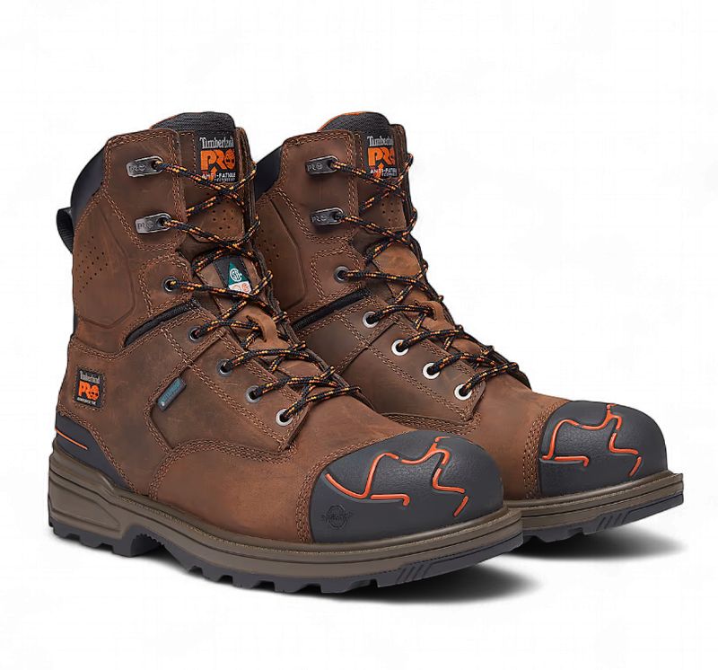 Timberland Magnitude 8-Inch Waterproof Comp-Toe Work Boot