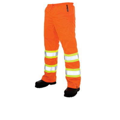 Tough Duck Pull-On Tricot Safety Pant, Colour: Orange, Size: Medium