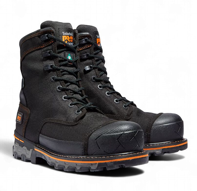 Timberland Boondock 8" Composite Toe Waterproof Insulated Work Boot, Colour: Black, Size: 8.5
