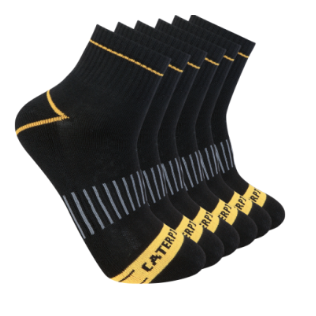 CAT Advanced 1/2 Cushion Quarter Work Sock (6 Pack)