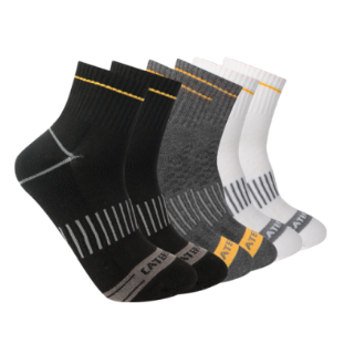 Cat Advanced Quarter Socks (6-Pack)