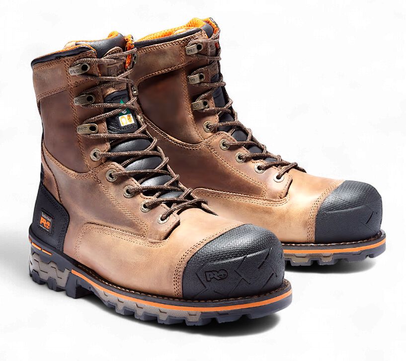 Timberland Boondock 8" Composite Toe Work Boot, Colour: Beige, Size: 9