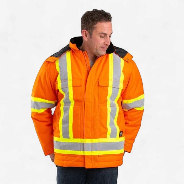 Berne Safety Striped Insulated Coat