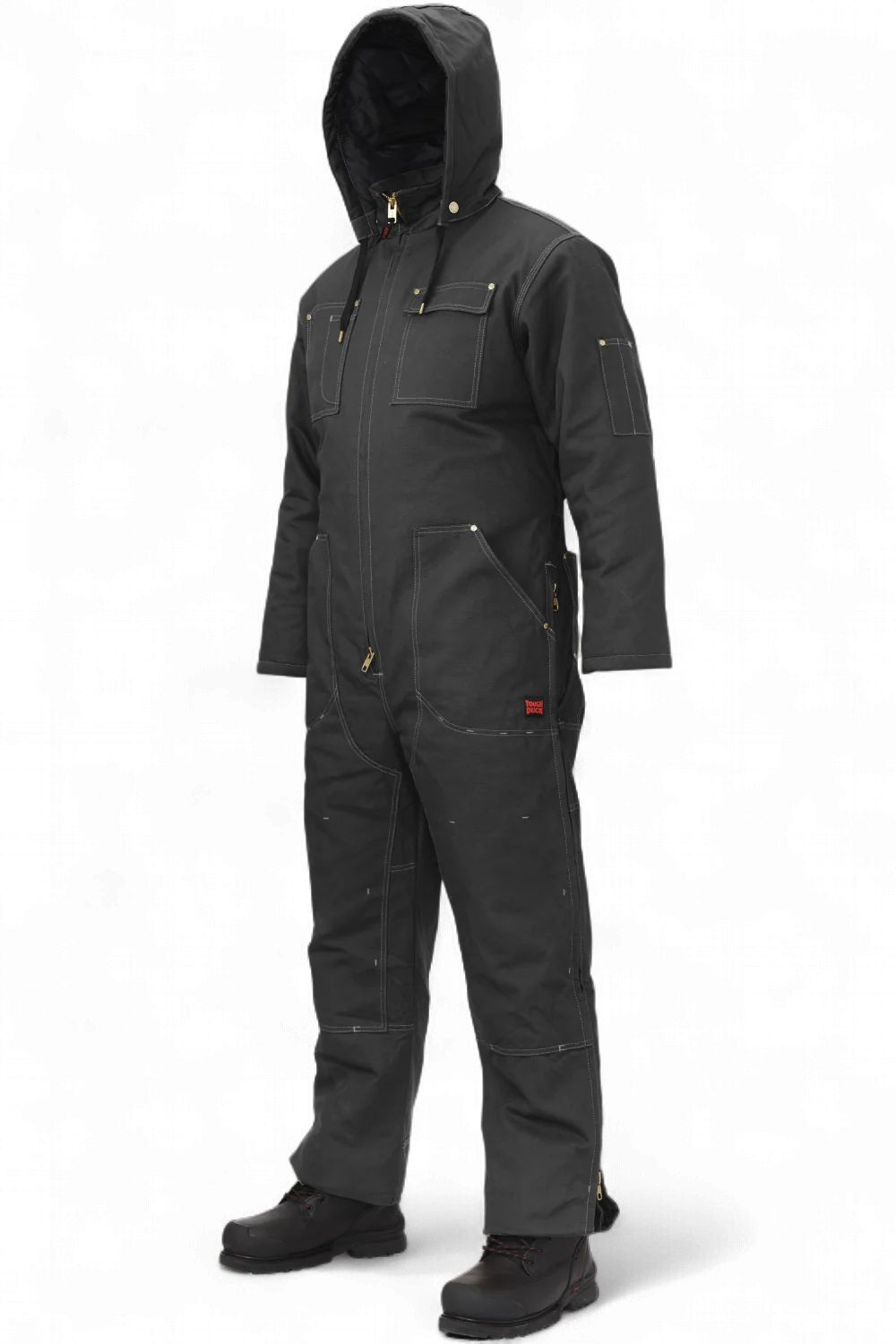 Tough Duck Insulated Duck Coverall - WC01, Colour: Black, Size: Small