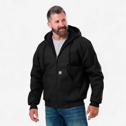 Berne Men's Heartland Duck Hooded Work Jacket