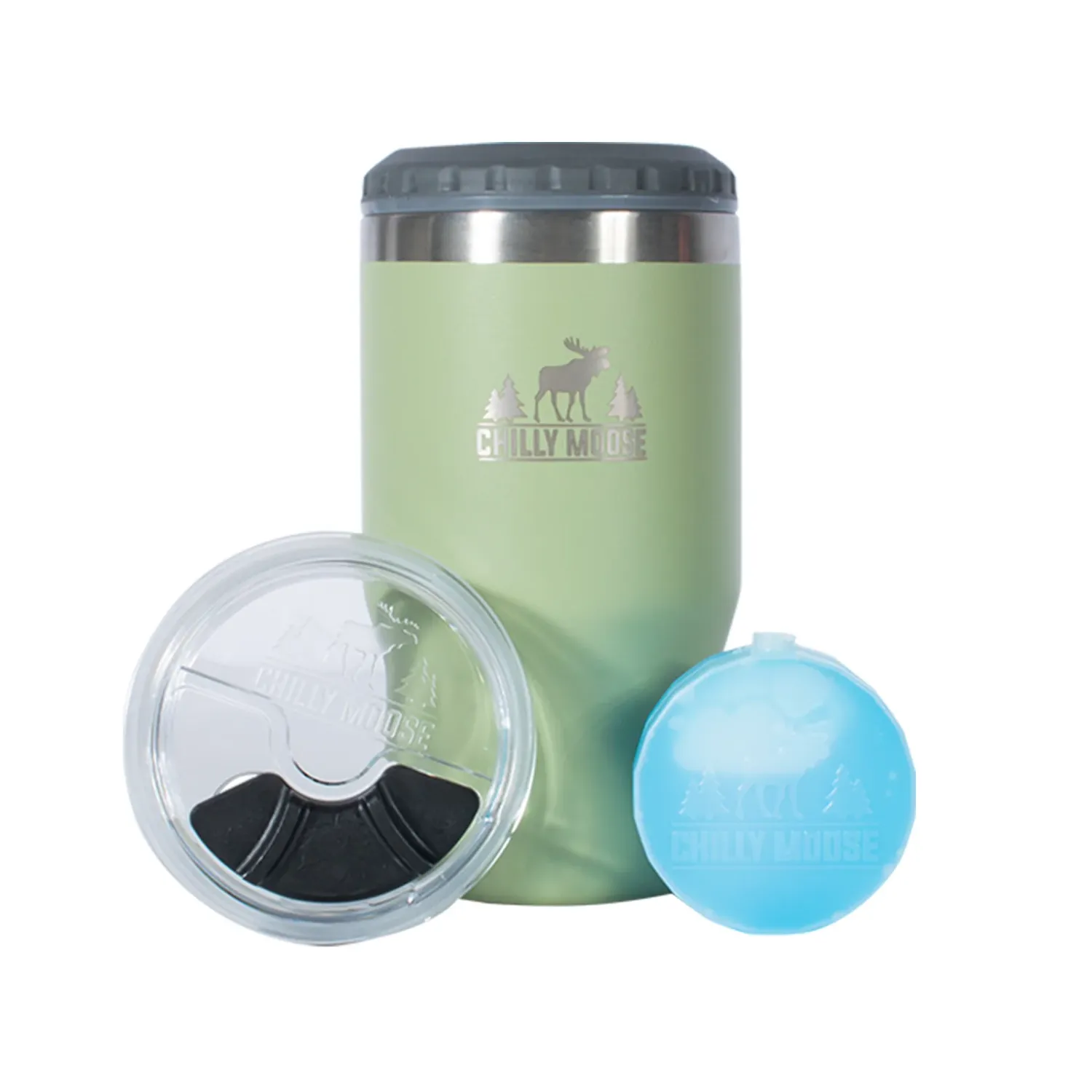 Chilly Moose Brent Insulator &amp; Tumbler 410mL, Colour: Sage