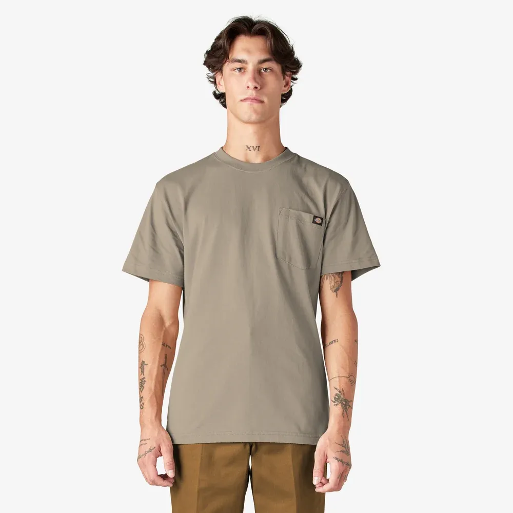 Dickies Men's Short Sleeve Heavyweight Pocket Tee, Colour: Desert Sand, Size: M