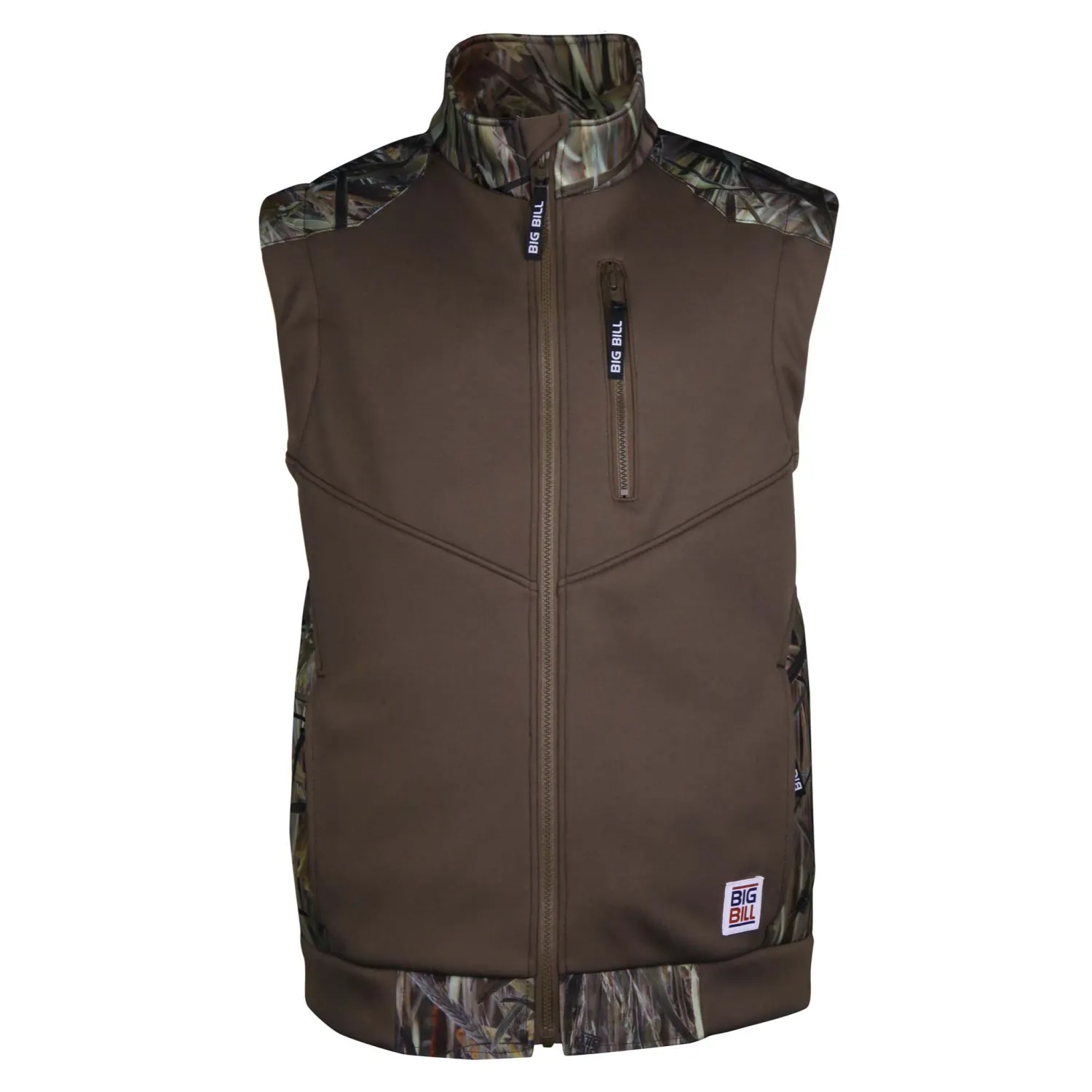 Big Bill Softshell Fleece Camo Vest - BBVTC, Colour: Camo, Size: Small