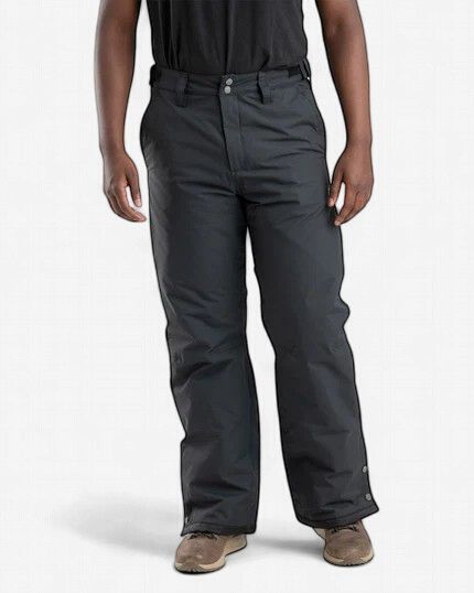Berne Men's Weather Warrior Insulated Storm Pants, Colour: Black, Size: L