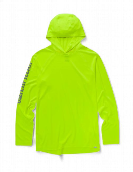 Men's Lightweight Cooling Hoodie, Colour: Hi- Vis Yellow, Size: M