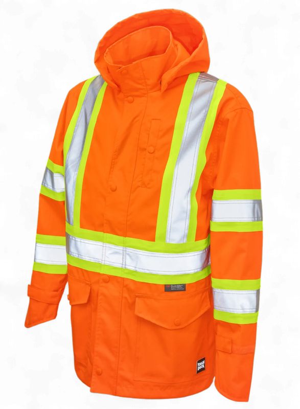 Tough Duck Premium Ripstop Safety Rain Jacket
