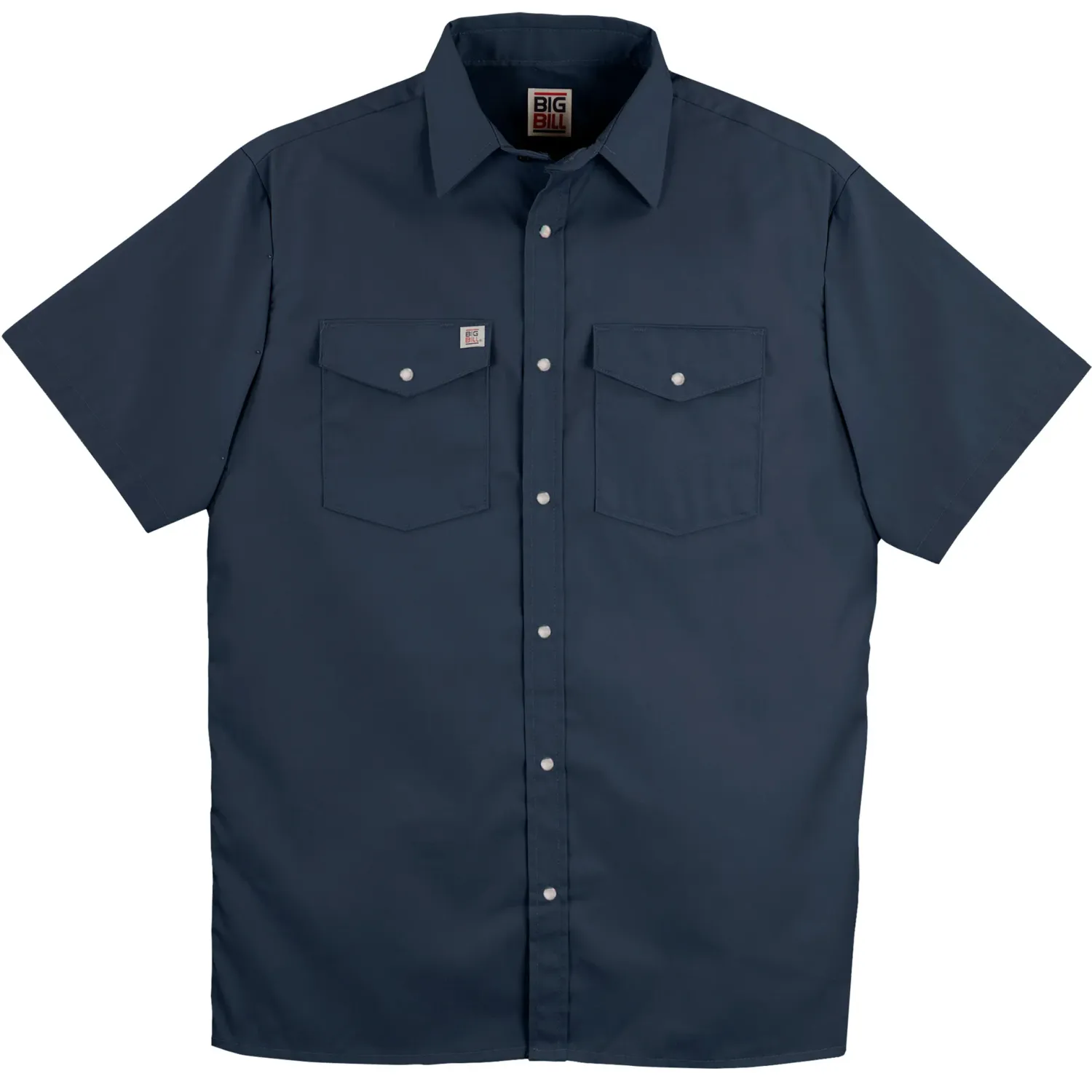 Big Bill S/S Work Shirt - 237, Colour: Navy, Size: Small