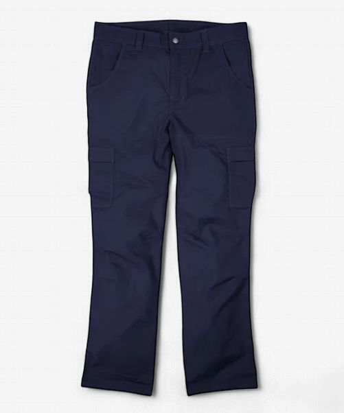 Berne Men's Rip-Stop Cargo Pants, Colour: Navy, Size: 40-32